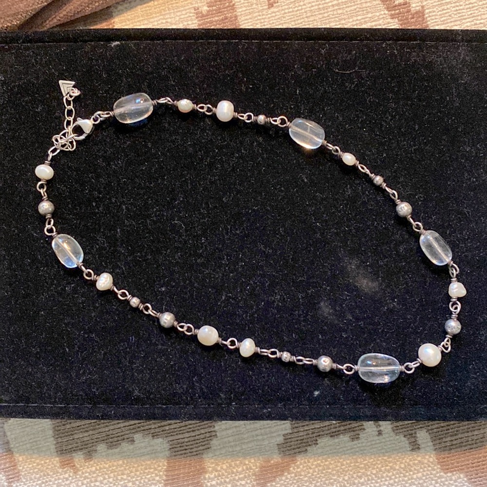 Silpada pearl and crystal necklace